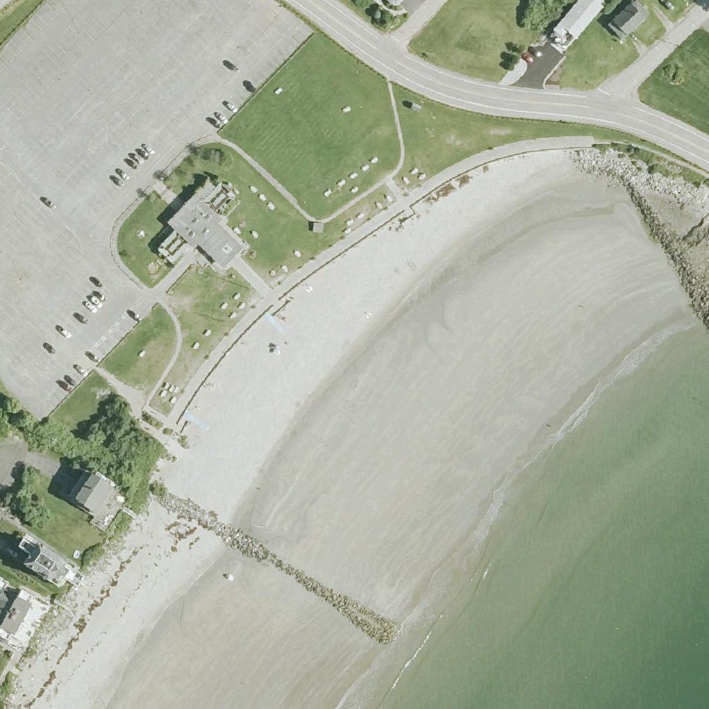 Aerial map of Wallis Sands State Park