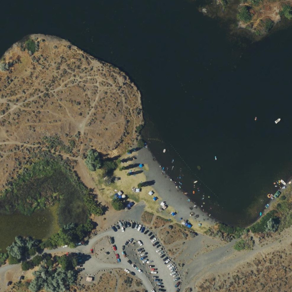 Aerial map of Warehouse Beach