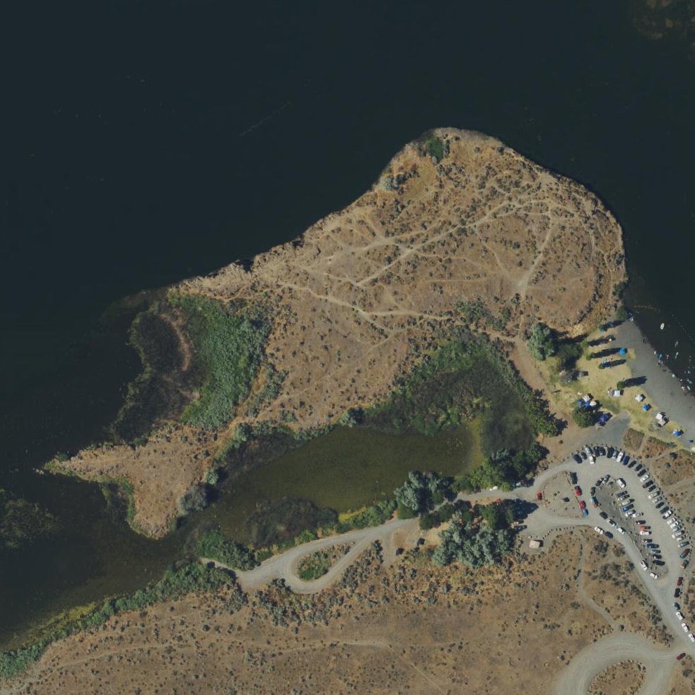 Aerial map of Warehouse Beach Recreation Area