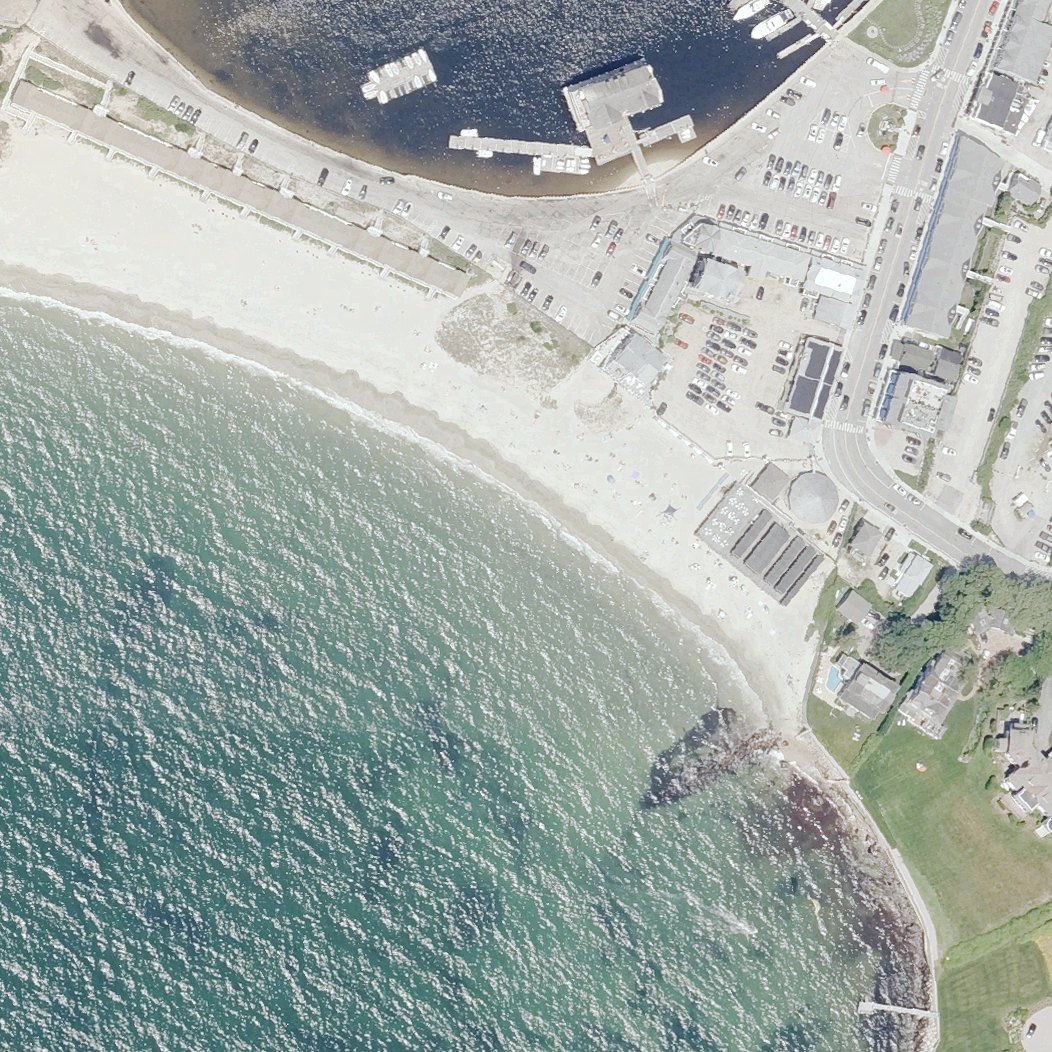 Aerial map of Watch Hill Beach