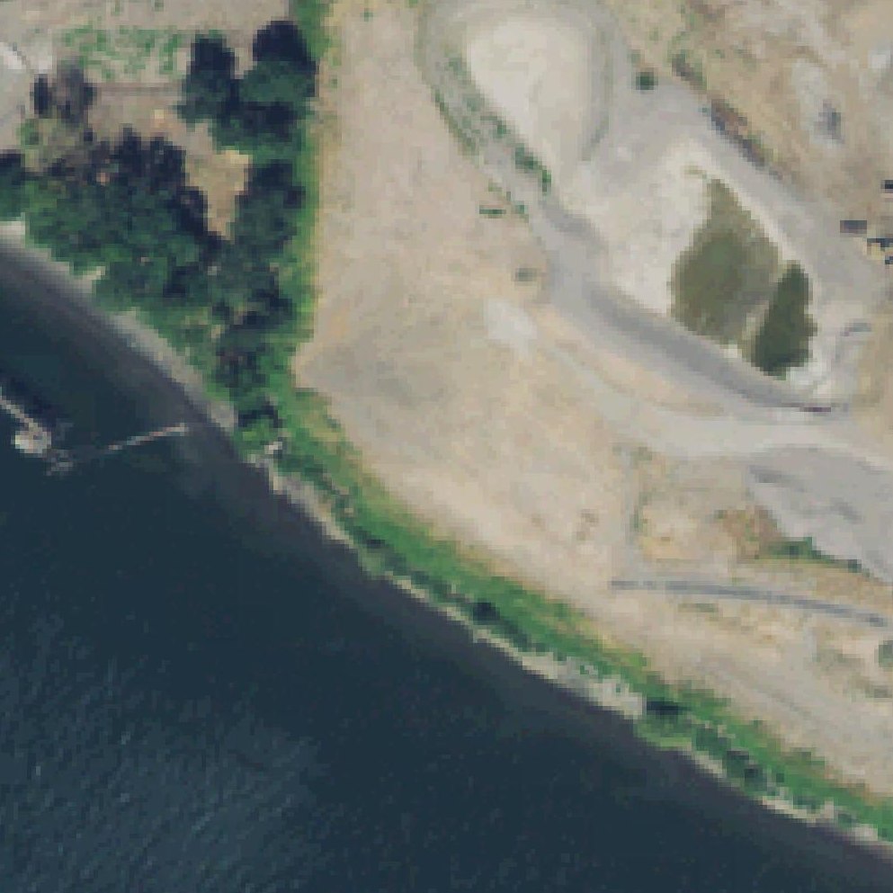Aerial map of Waterfront Beach