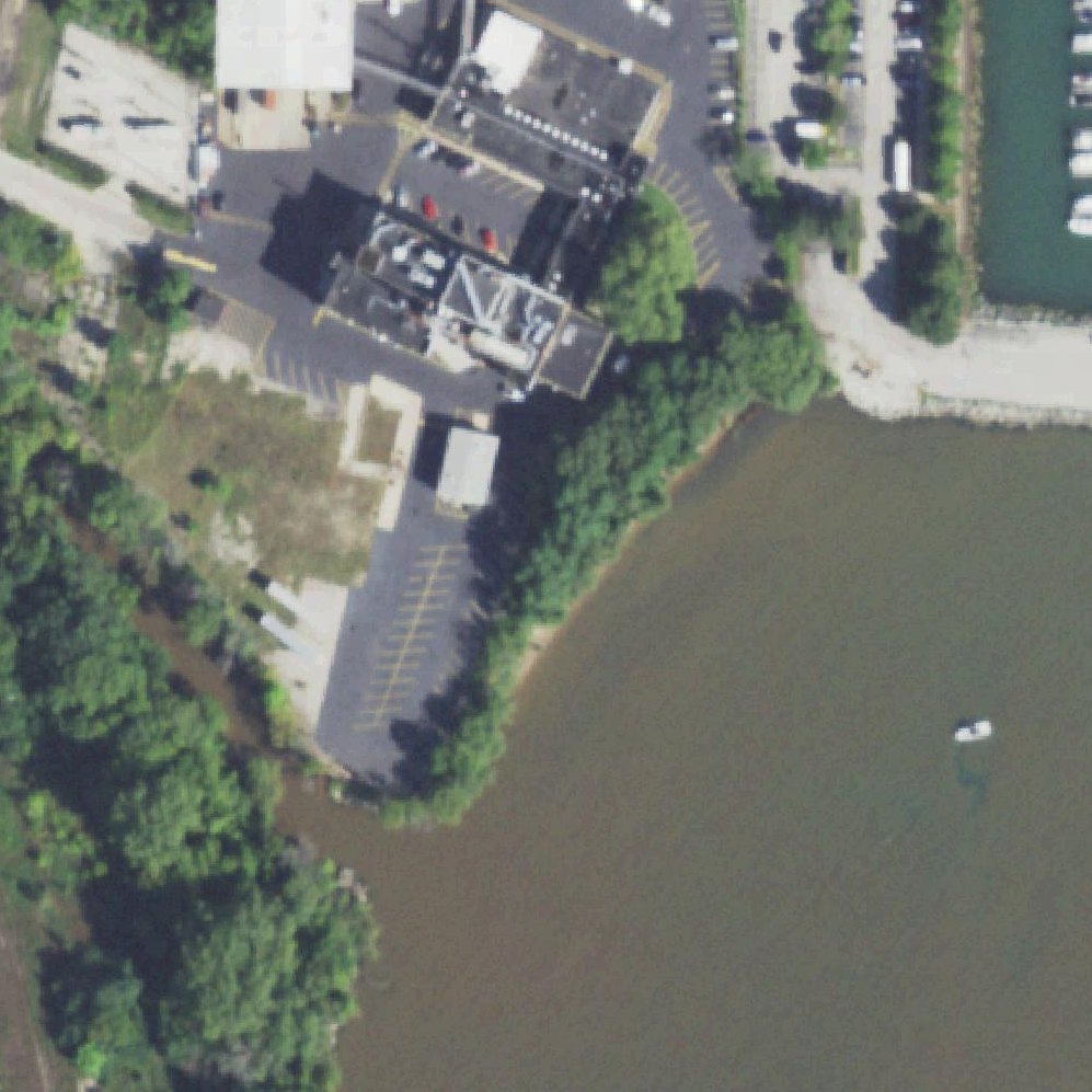 Aerial map of Waukegan River Beach