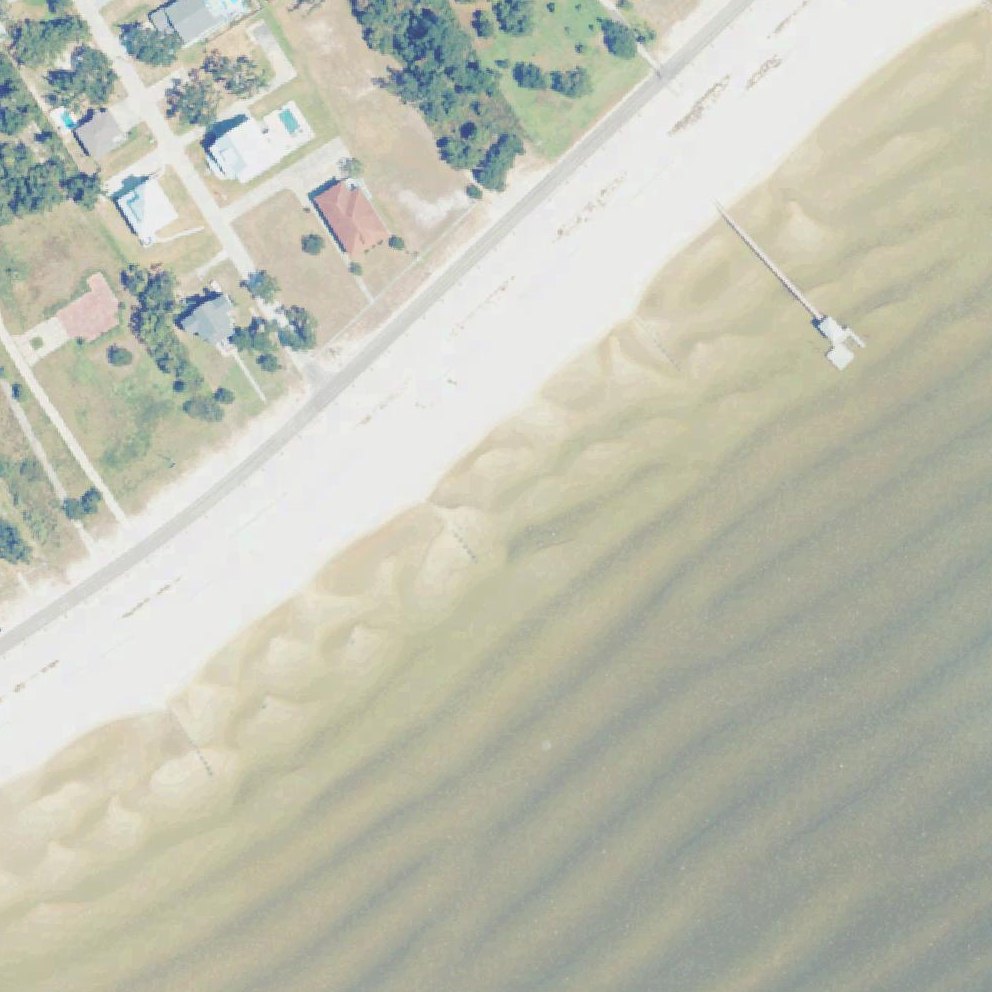 Aerial map of Waveland Avenue Beach
