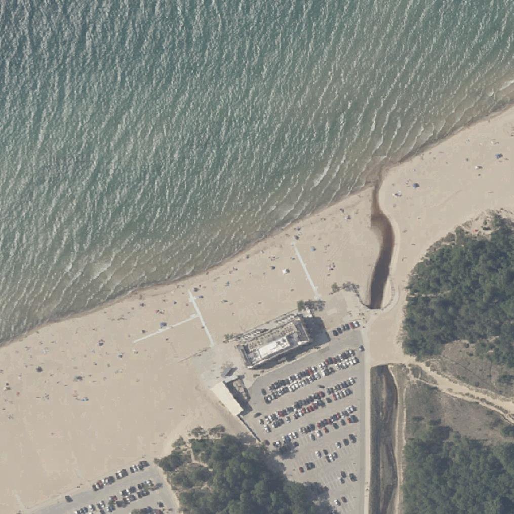 Aerial map of Waverly Beach