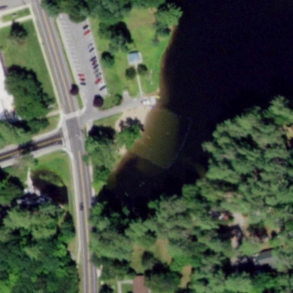 Aerial map of Wayside Beach