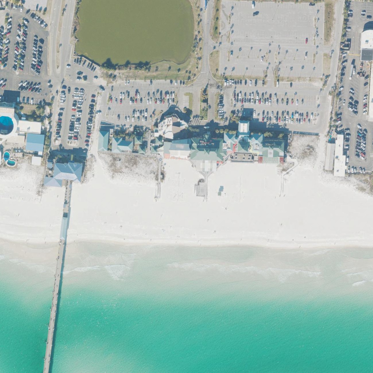Aerial map of Wayside Park, Okaloosa Island