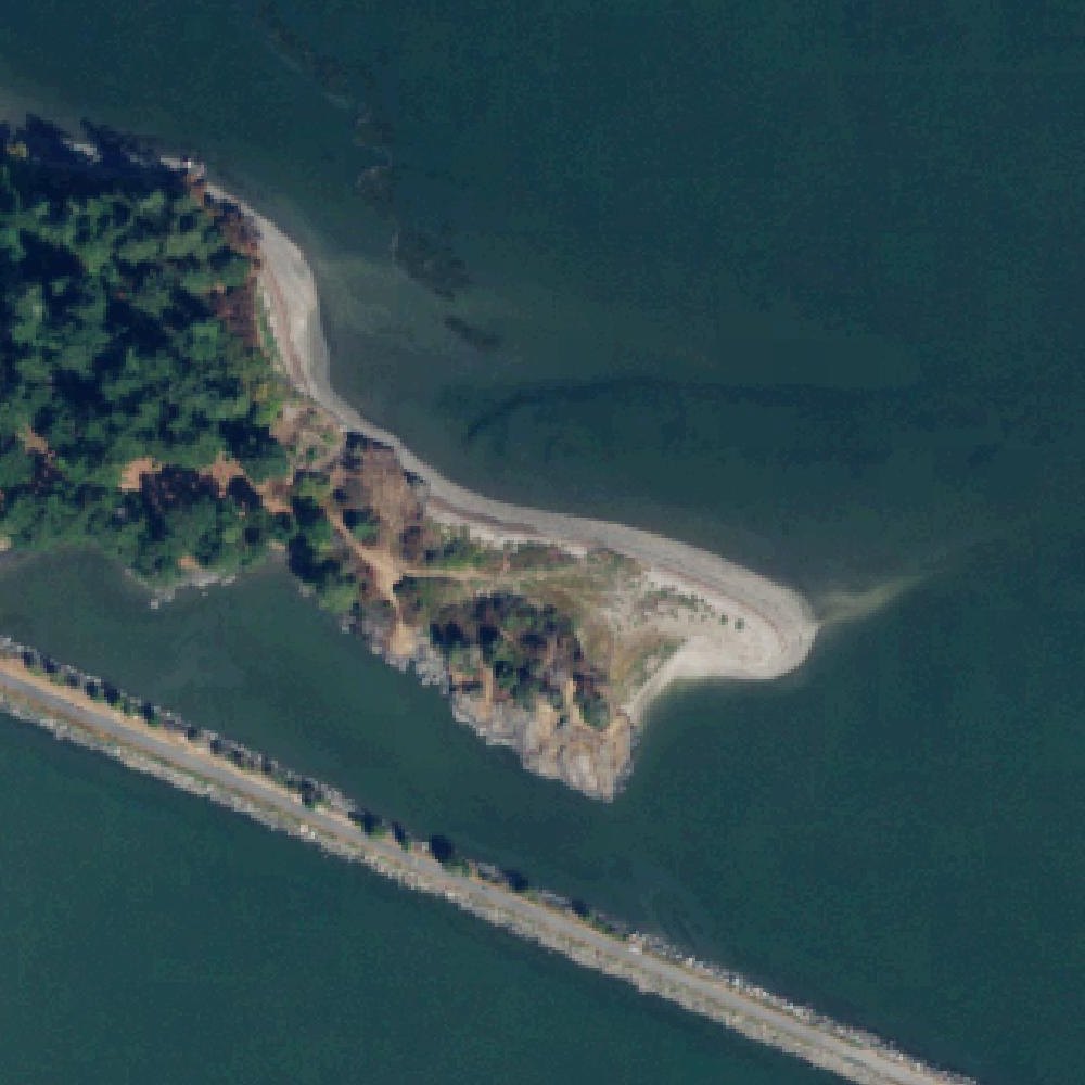 Aerial map of Weaverling Spit