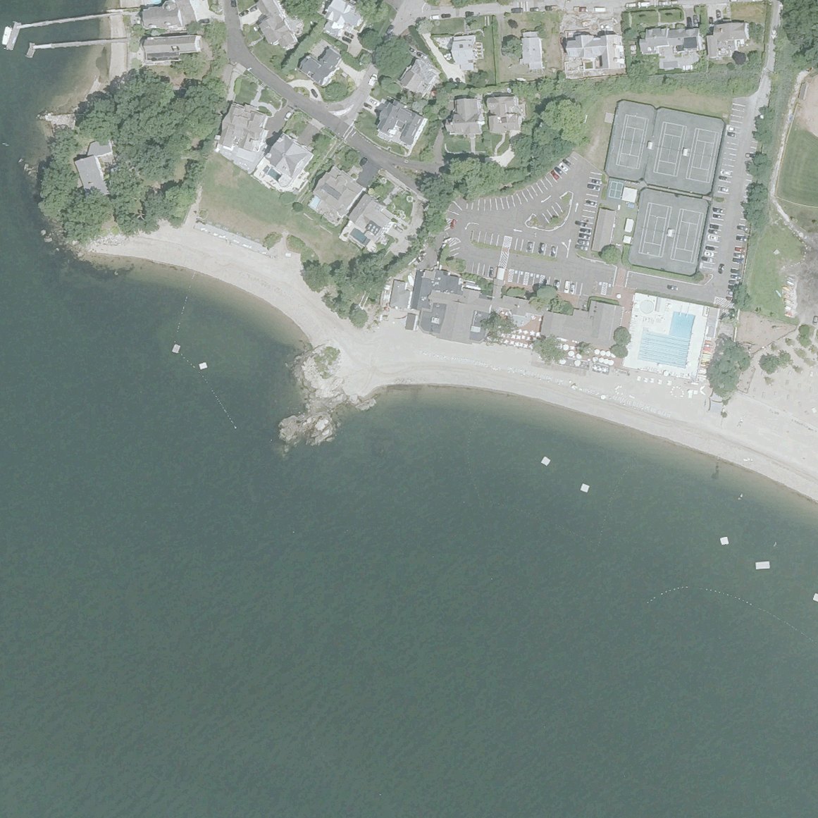 Aerial map of Weeburn Beach