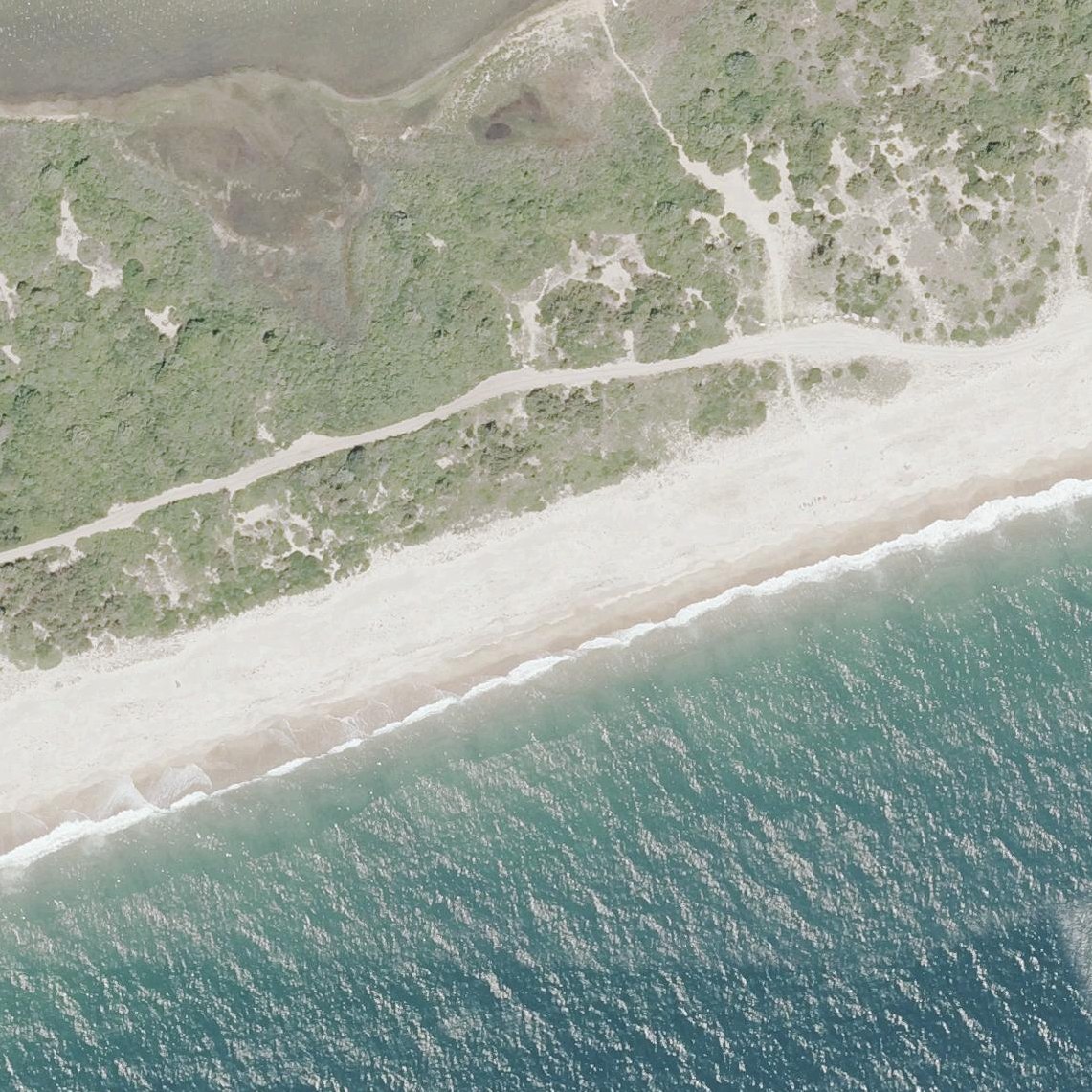 Aerial map of Weekapaug Inn Beach