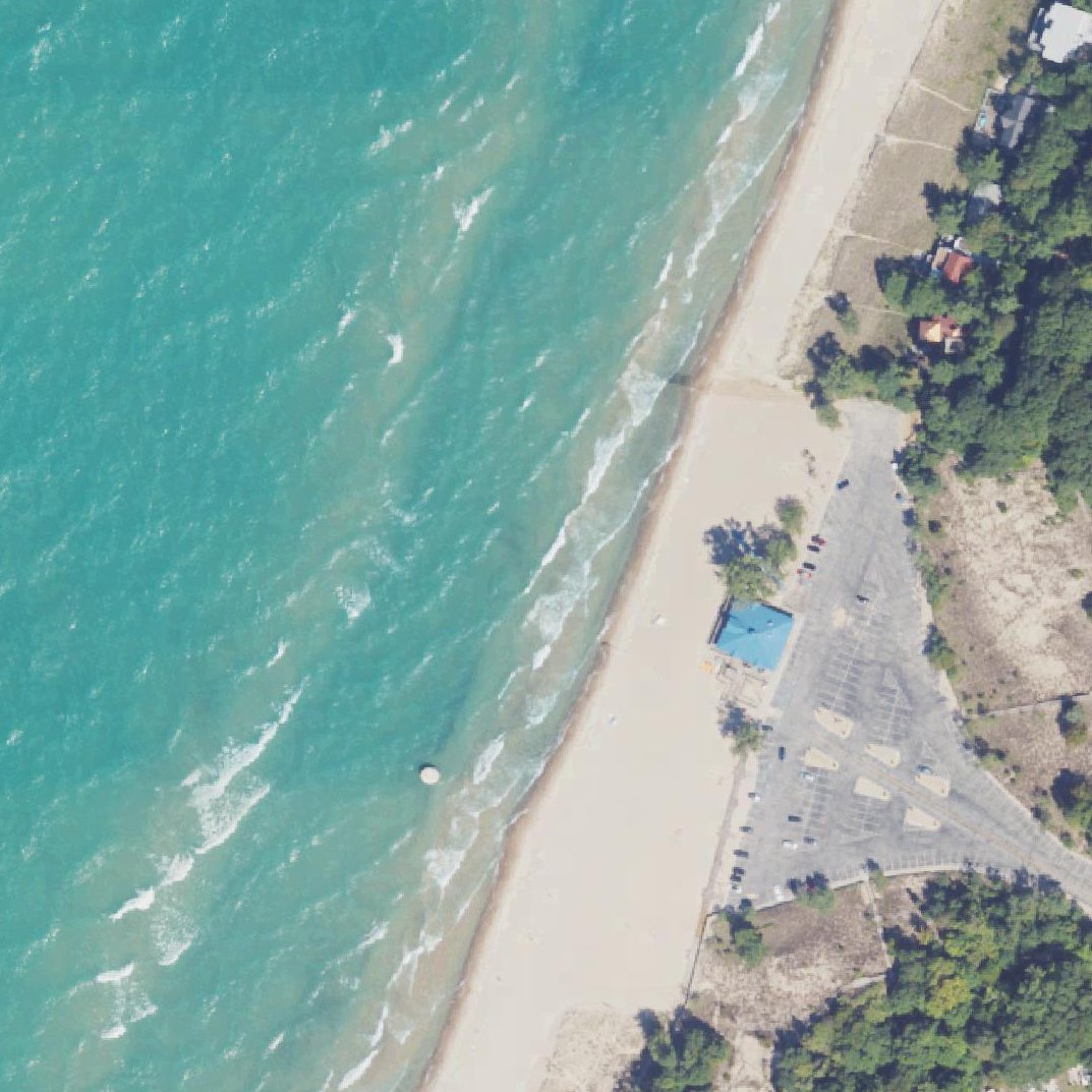 Aerial map of Weko Beach