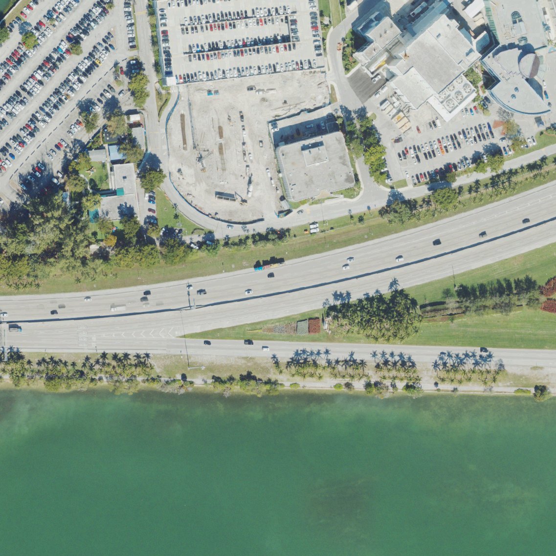 Aerial map of Welcome to Miami Beach Sign
