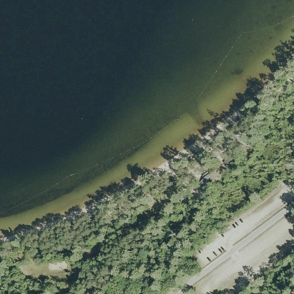 Aerial map of Wellington State Beach