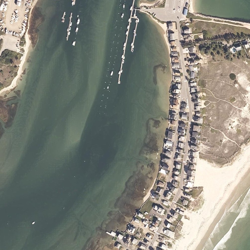 Aerial map of Wells Harbor Beach