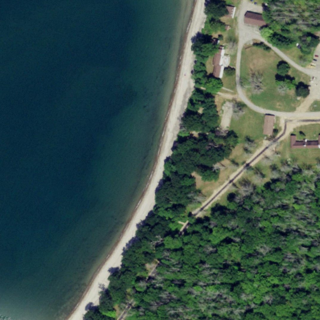 Aerial map of Wendt Beach