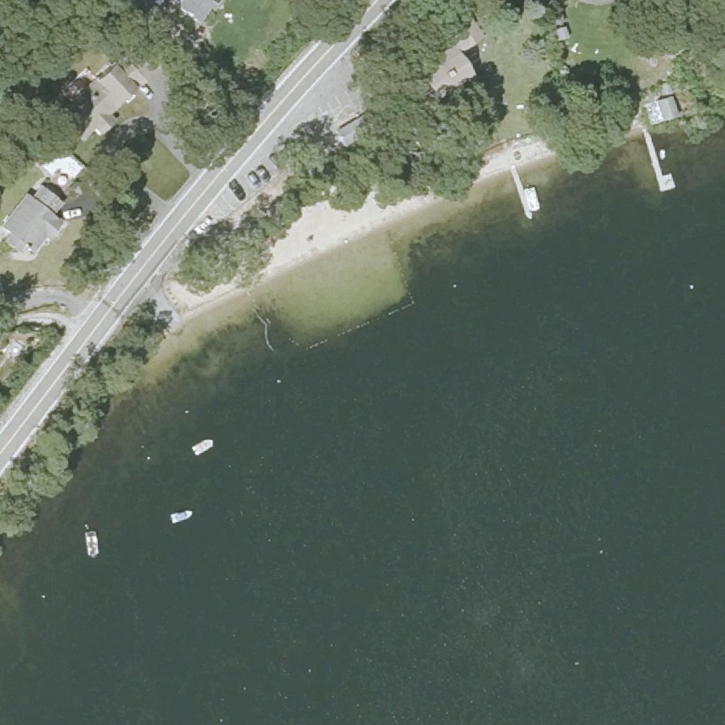 Aerial map of Wequaquet Lake Beach