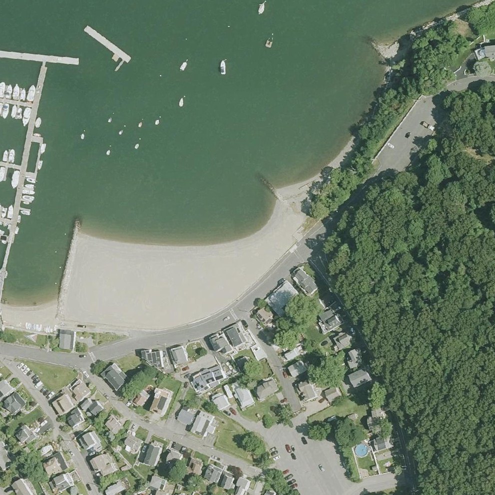 Aerial map of Wessagusset Beach