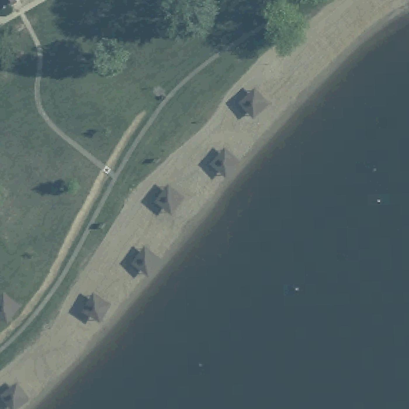 Aerial map of West Beach