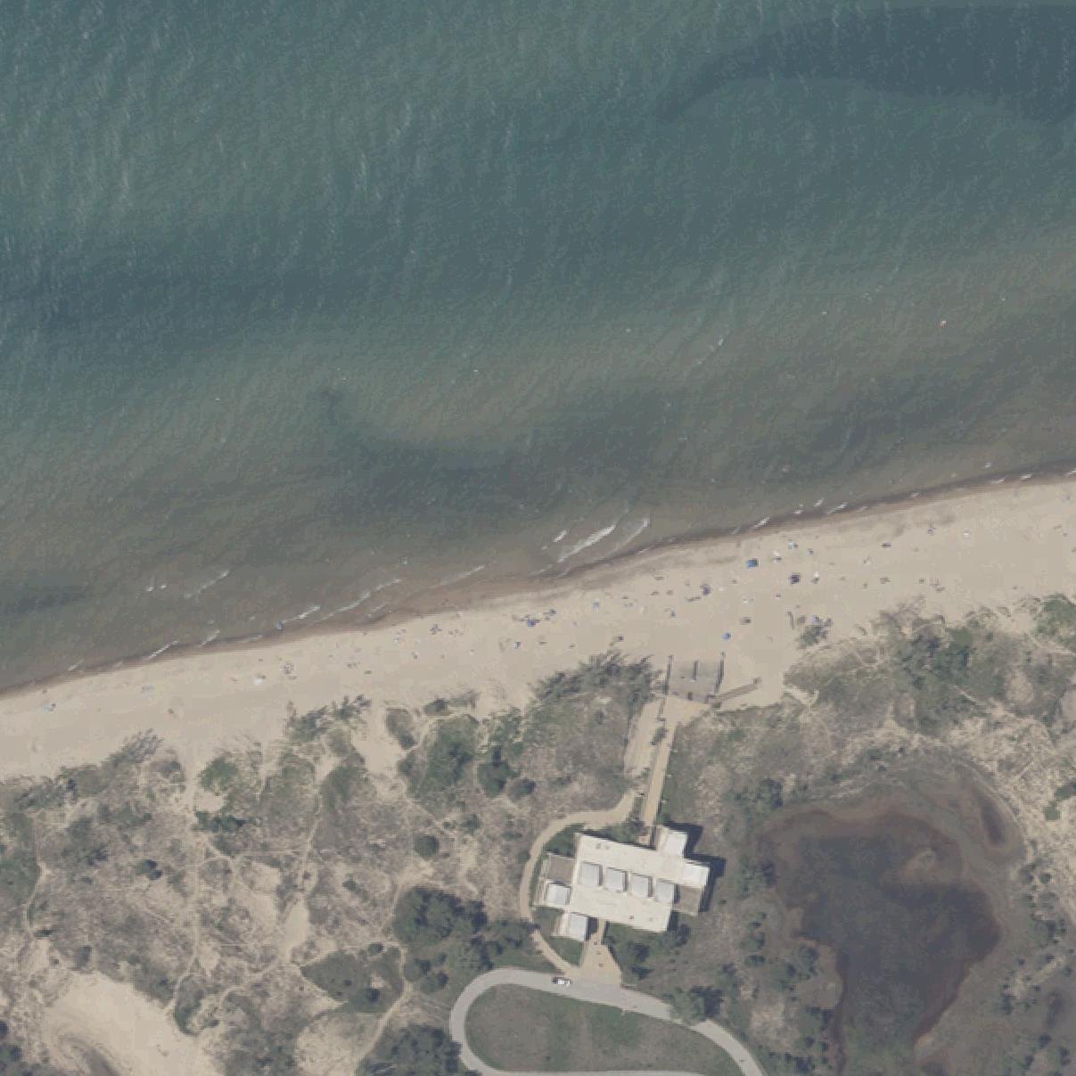 Aerial map of West Beach