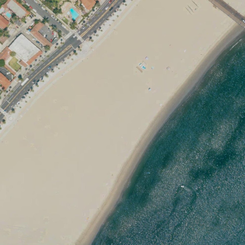 Aerial map of West Beach