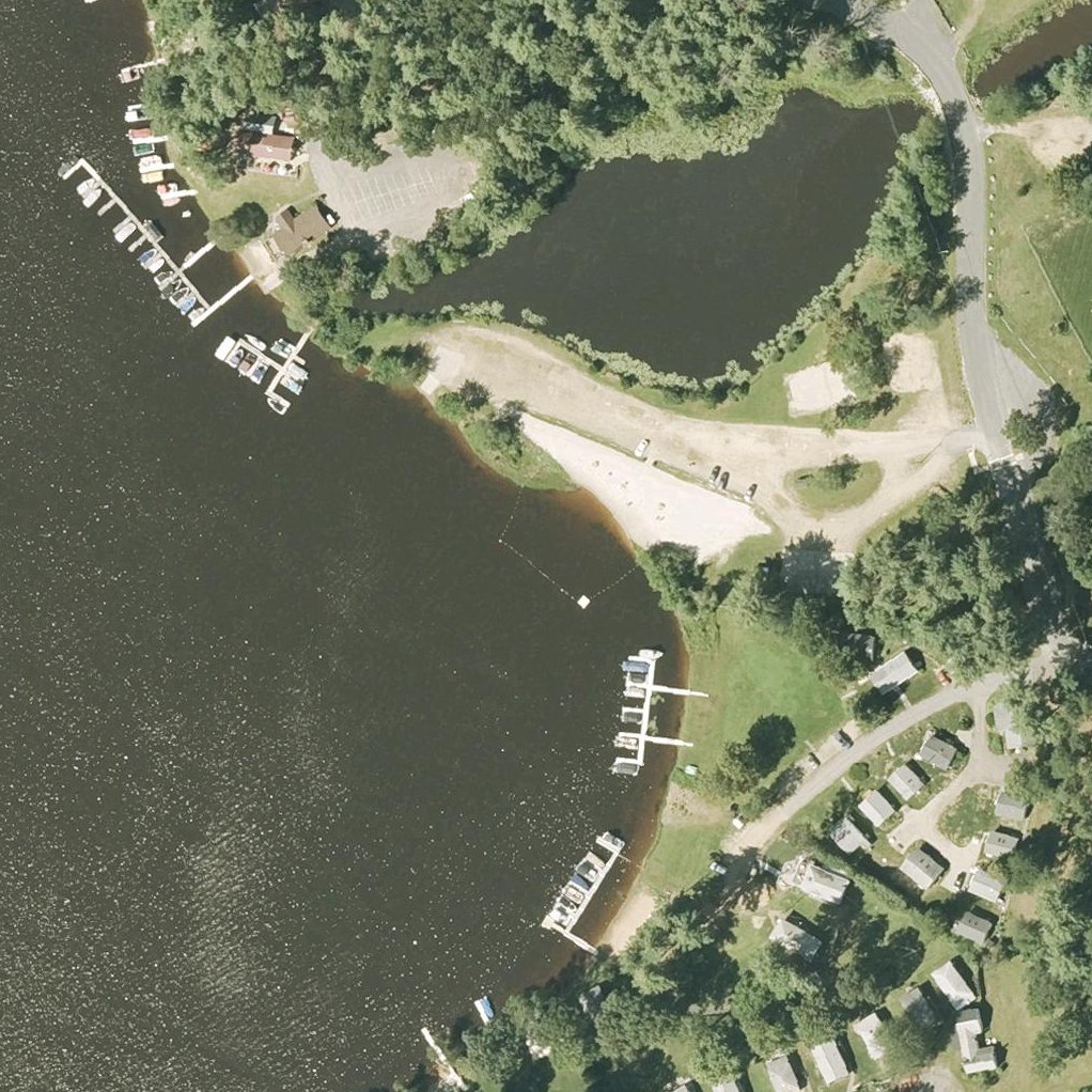 Aerial map of West Brookfield Town Beach