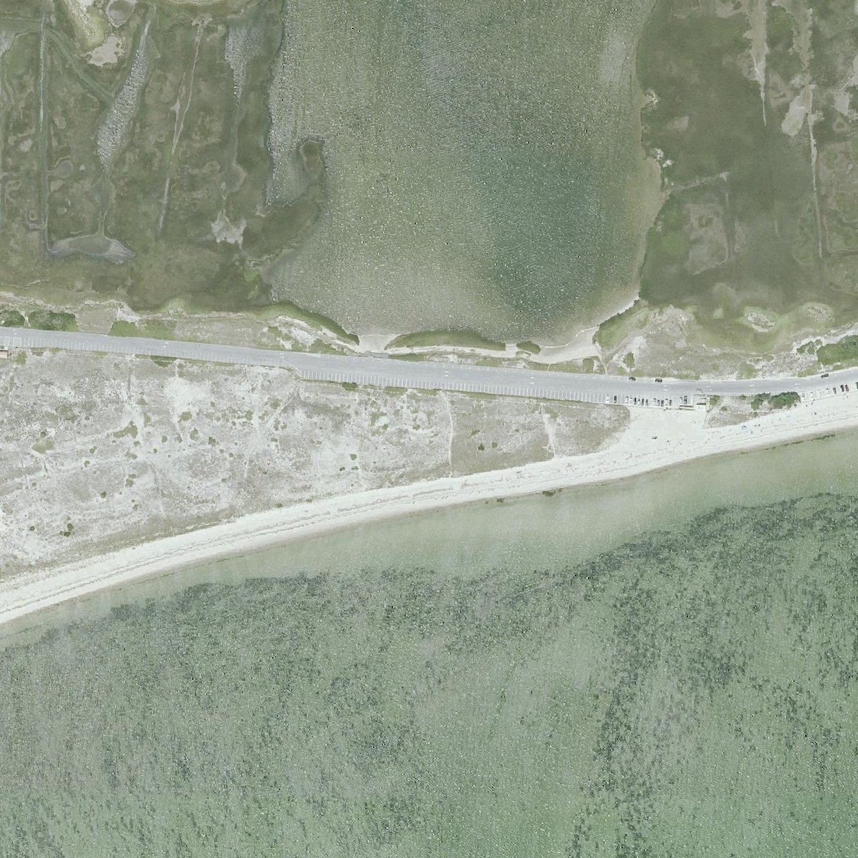 Aerial map of West Dennis Beach