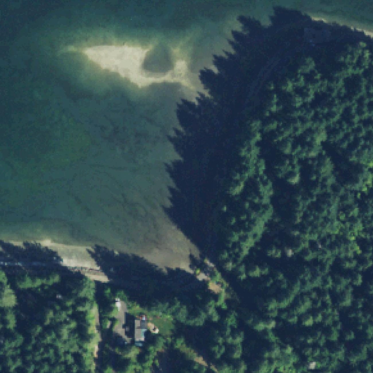 Aerial map of West Dewatto (DNR-44A) Public Shellfish Beach