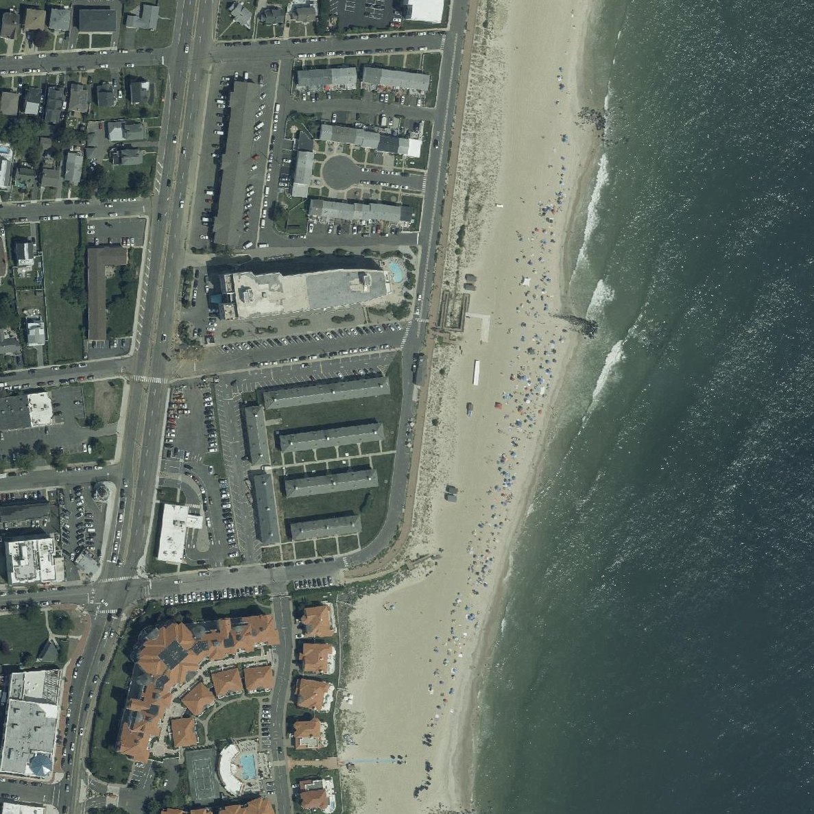Aerial map of West End Beach