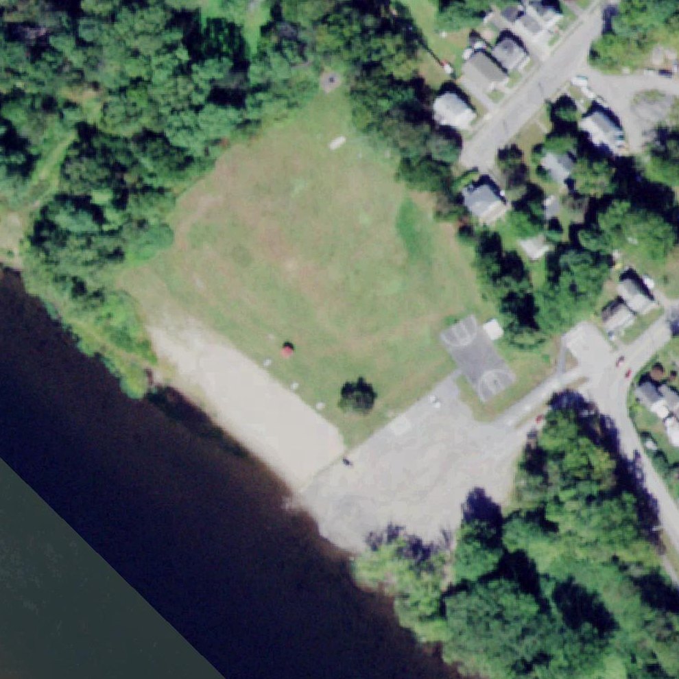 Aerial map of West End Beach