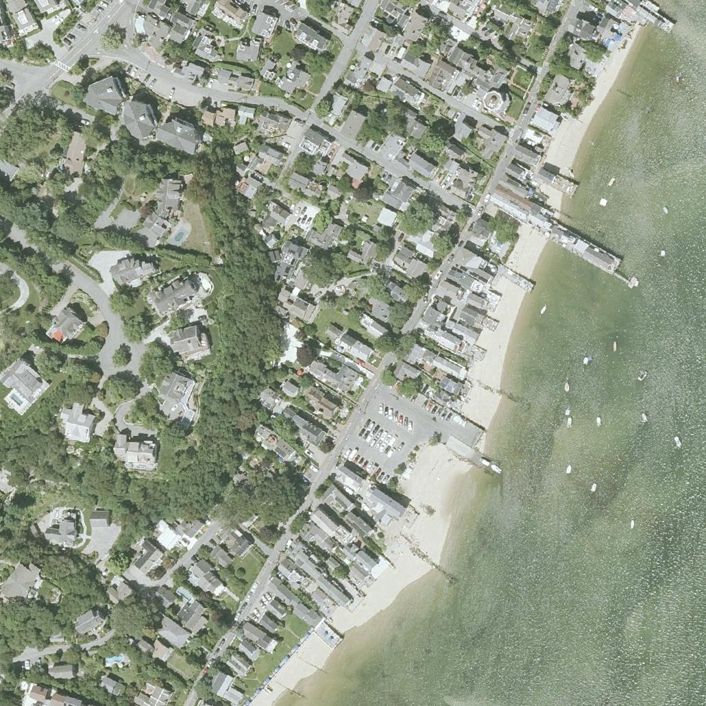 Aerial map of West End Beach