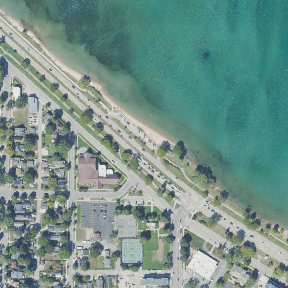 Aerial map of West End Beach