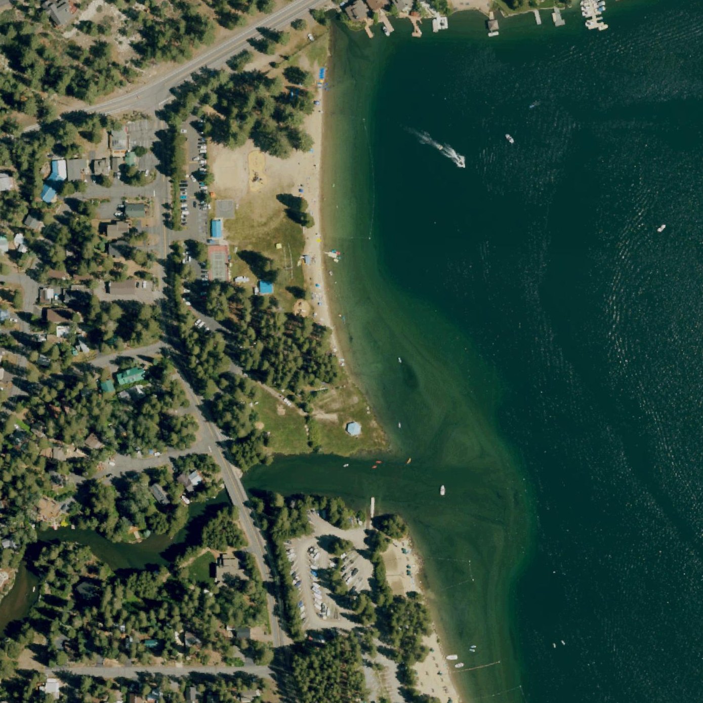 Aerial map of West End Beach