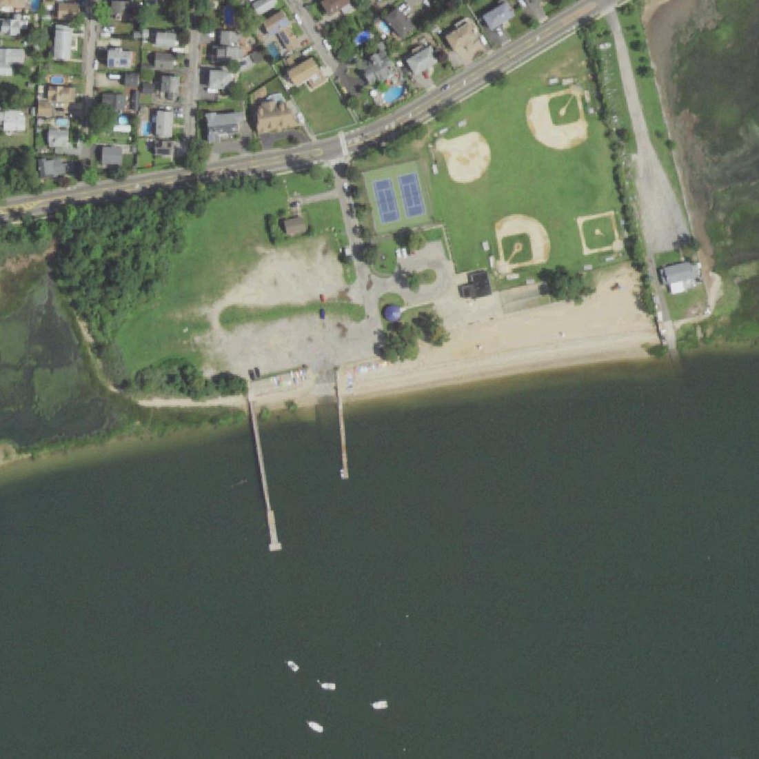 Aerial map of West Harbor Beach Memorial Park - Village Of Bayville