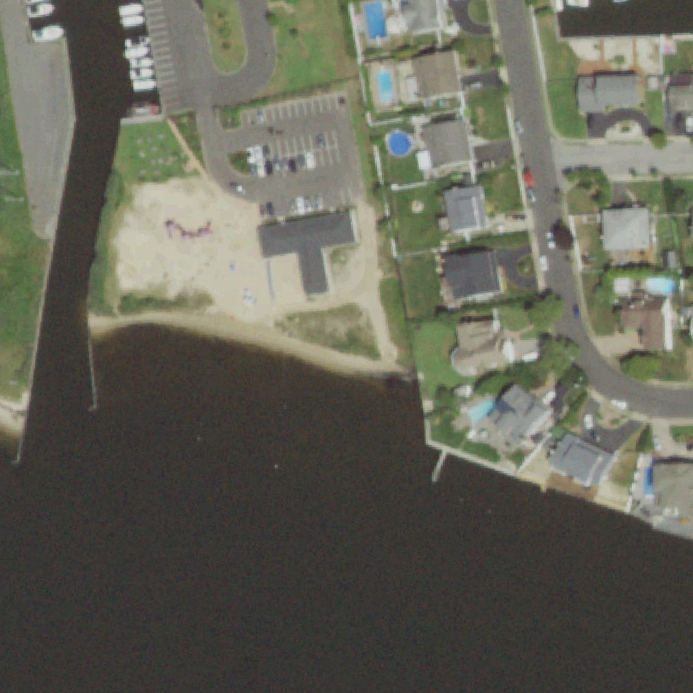 Aerial map of West Islip Beach