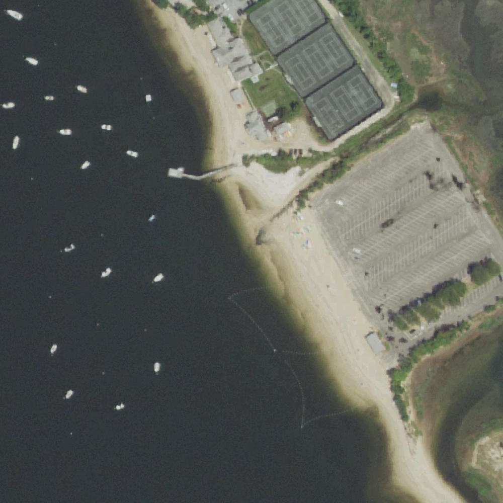 Aerial map of West Neck Beach
