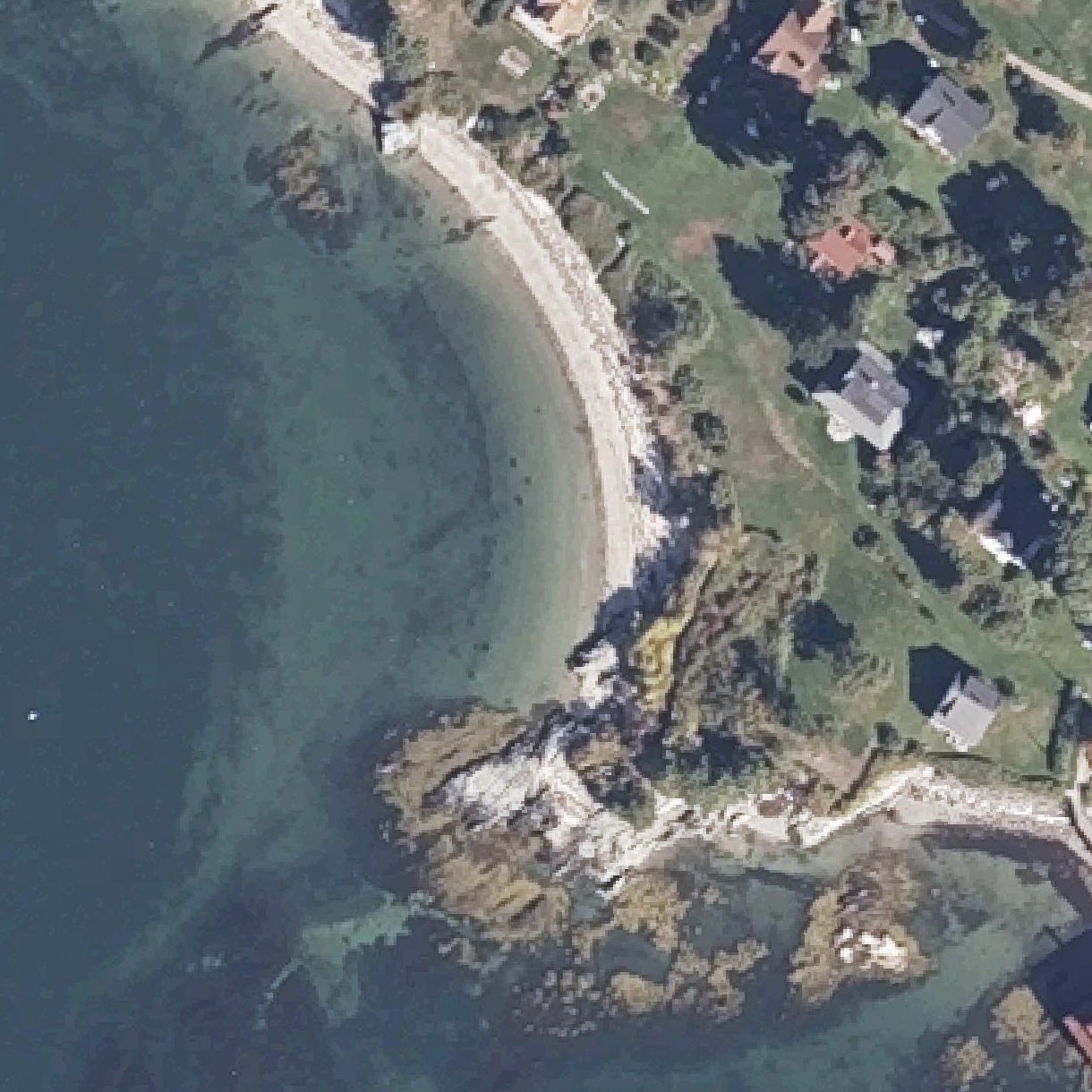 Aerial map of West Shore Sandy Beach