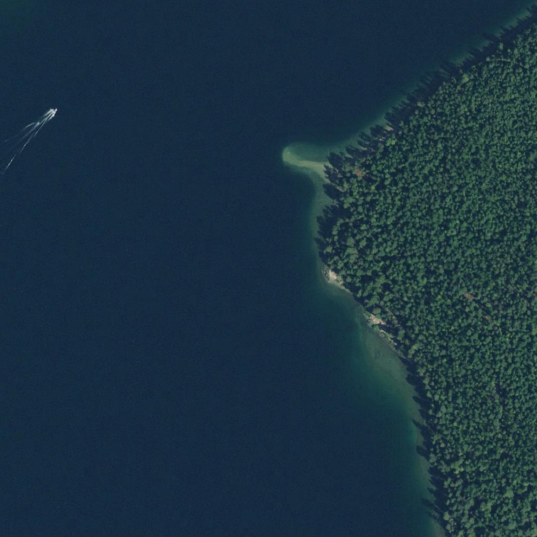 Aerial map of West Shores (Day Use Beach)