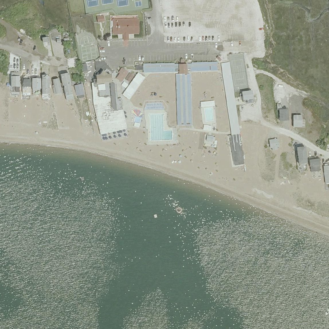 Aerial map of West Silver Sands Beach