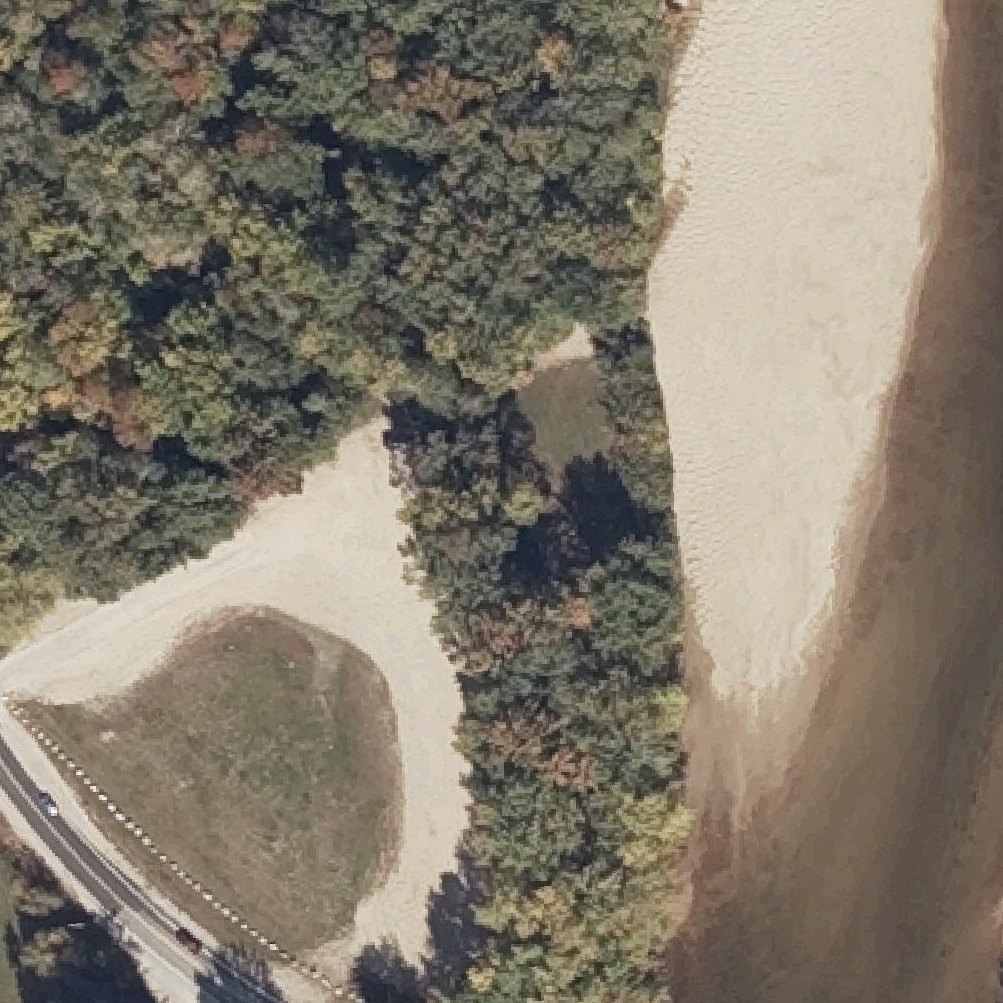 Aerial map of Westons Beach