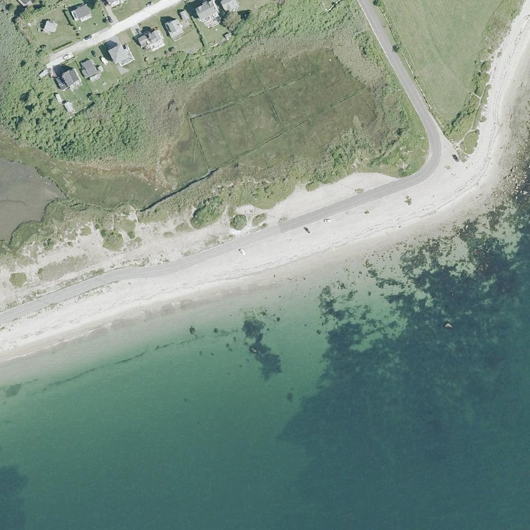 Aerial map of Westport Town Beach