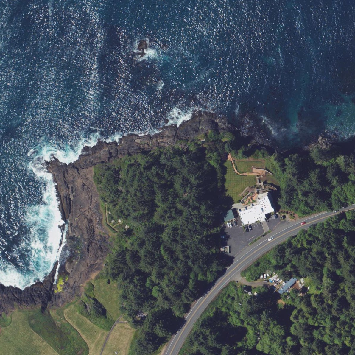 Aerial map of Whale Cove Vista Point