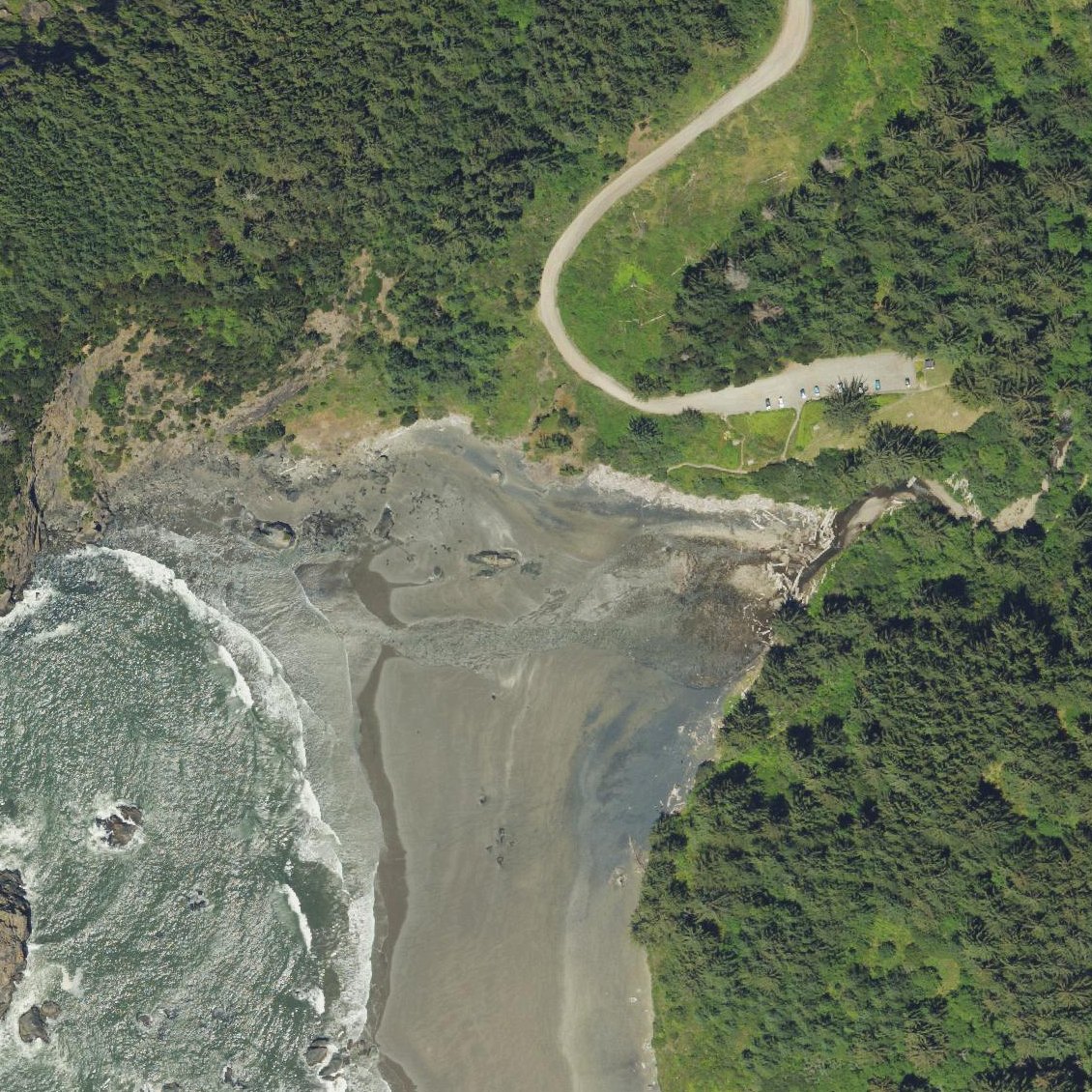 Aerial map of Whaleshead Beach