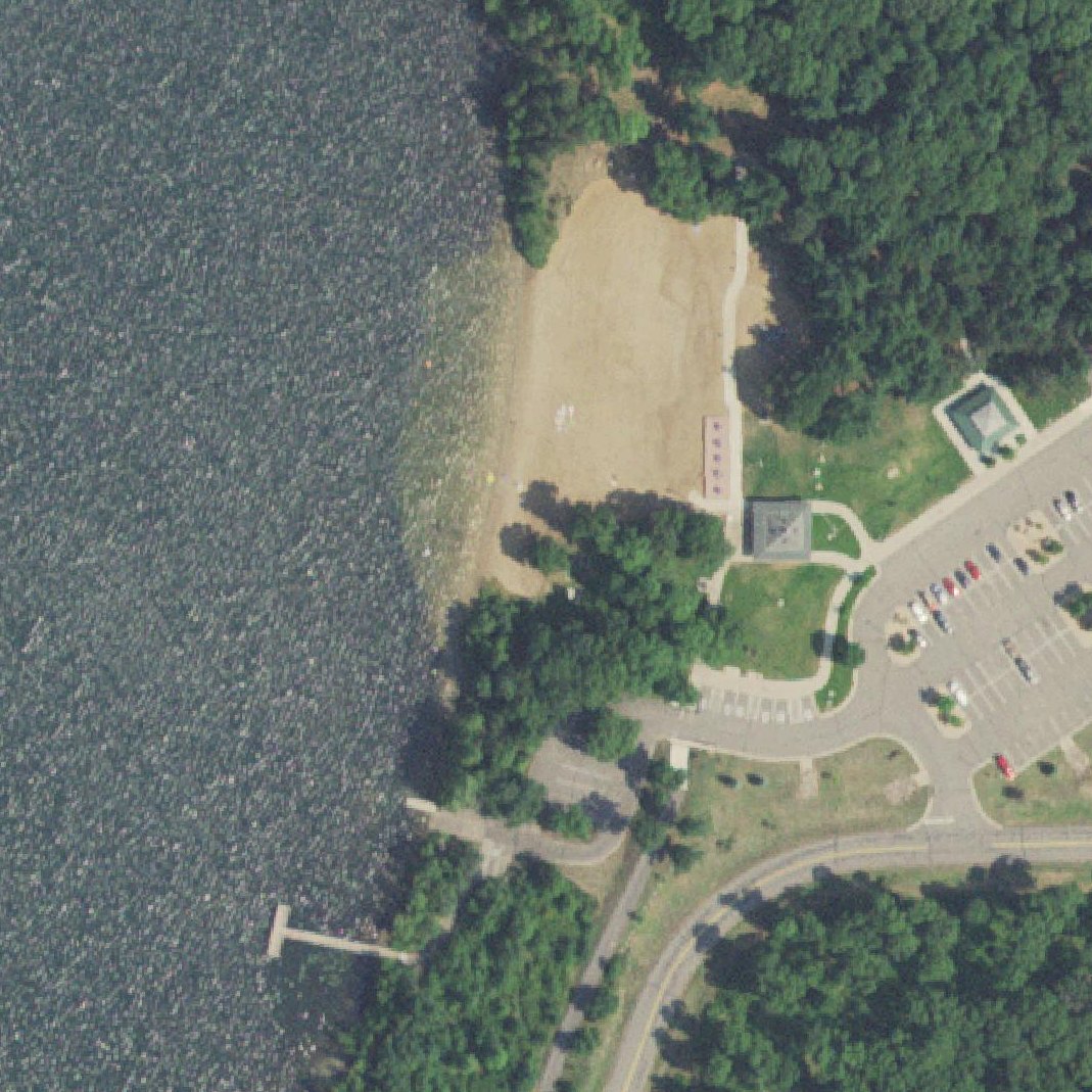 Aerial map of Whipple Beach