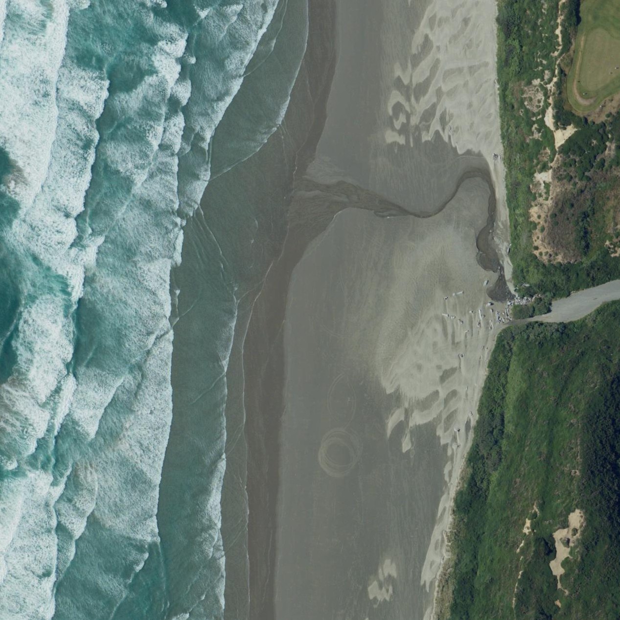 Aerial map of Whiskey Run Beach