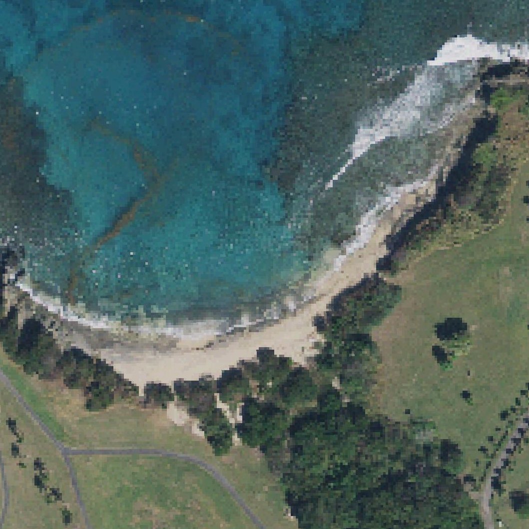 Aerial map of Whistle Beach