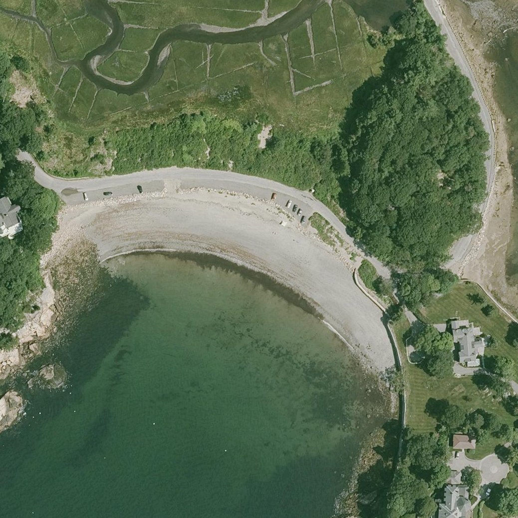 Aerial map of White Beach