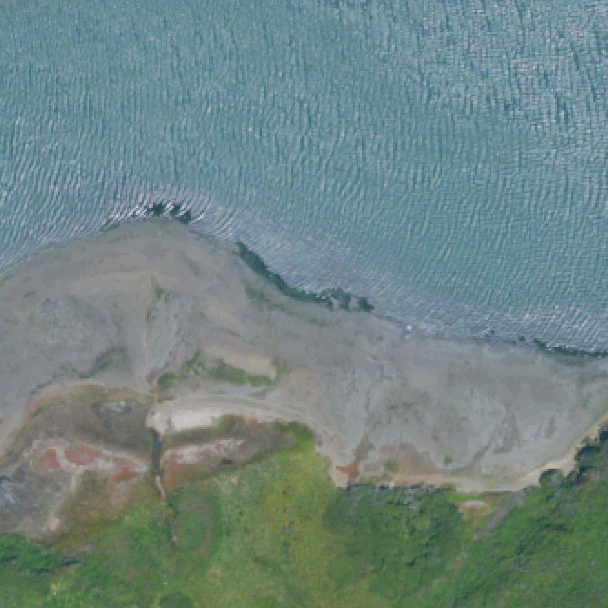 Aerial map of White Gulch Beach