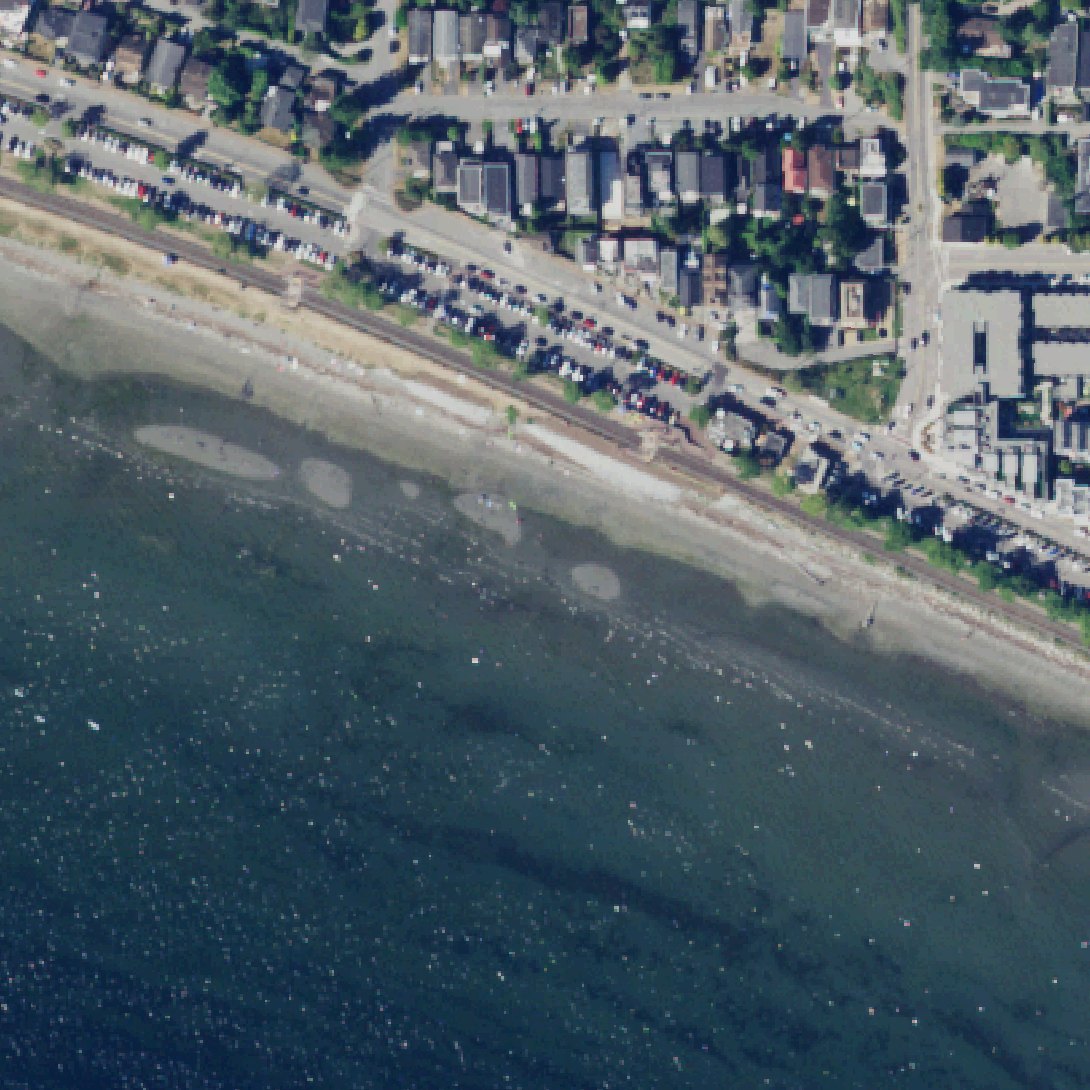 Aerial map of White Rock Beach