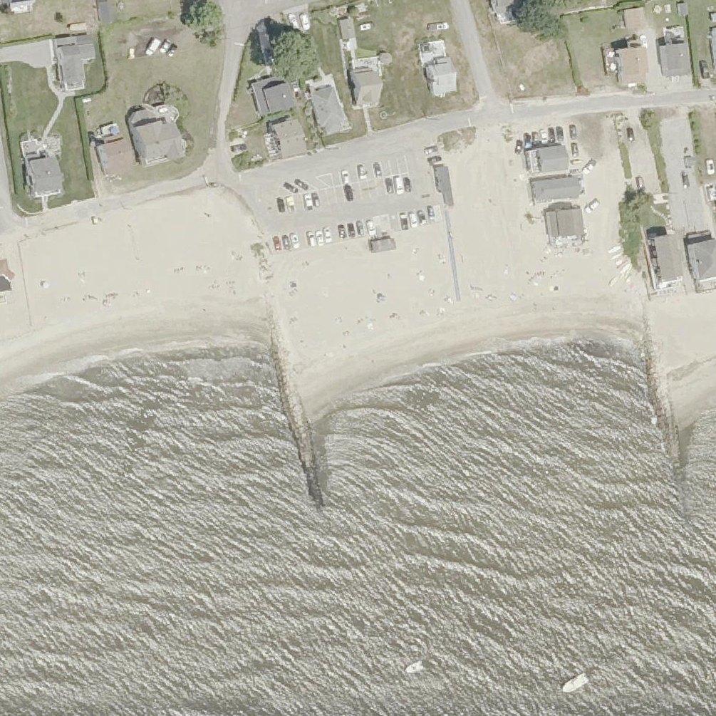 Aerial map of White Sand Beach