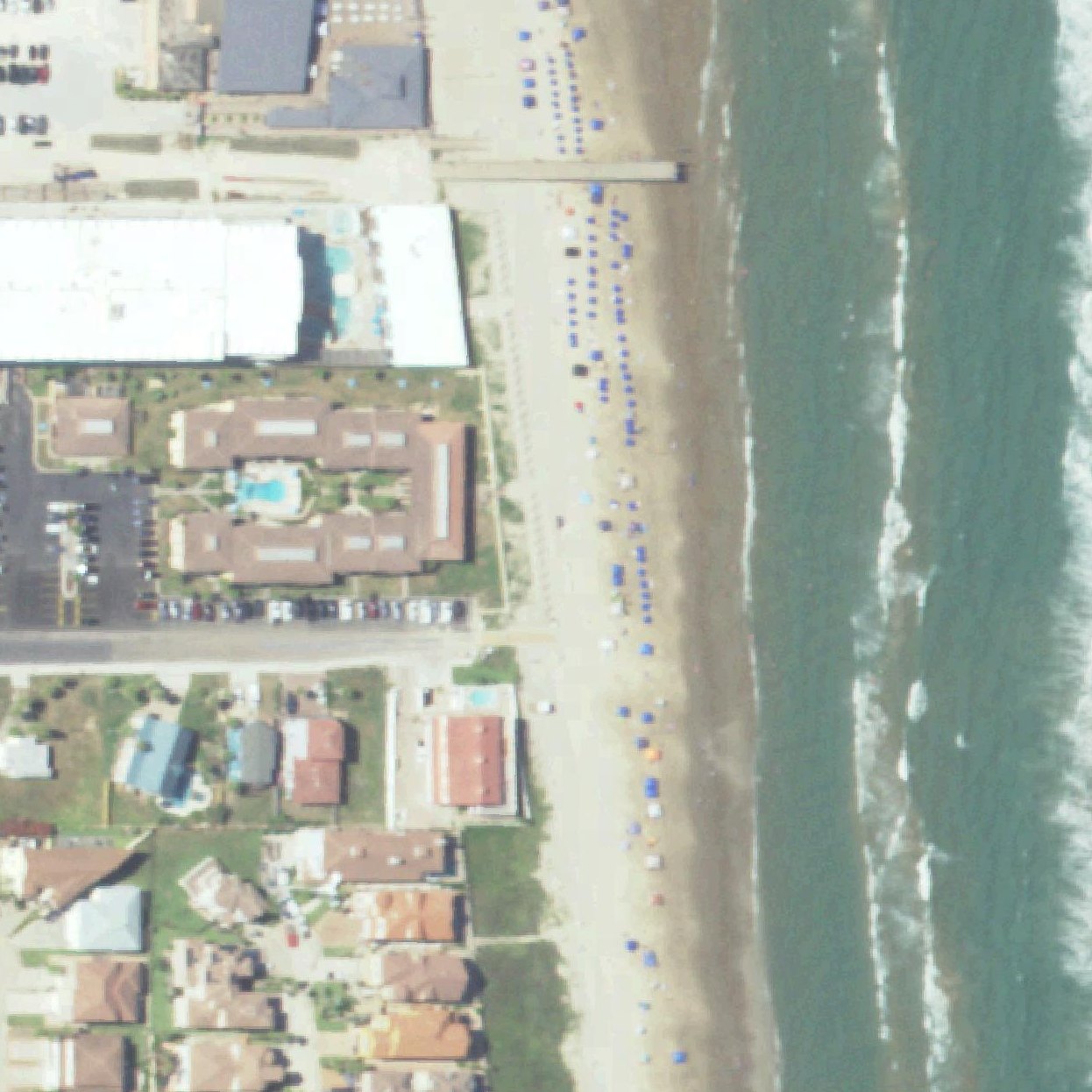 Aerial map of White Sands Street Beach Access