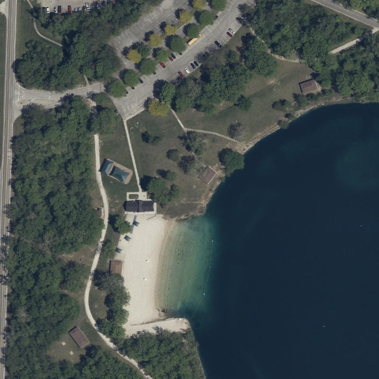 Aerial map of White Star Park Beach